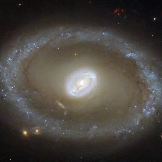 Spiral Galaxy NGC 3081, photographed by Hubble on June 23, 2000
